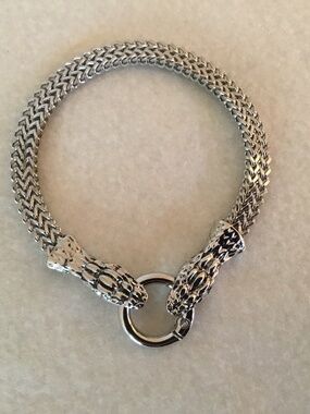 Men’s Stainless Steel Double Snake Heads Bracelet
